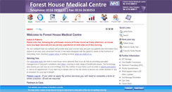 Desktop Screenshot of foresthousemedicalcentre.co.uk